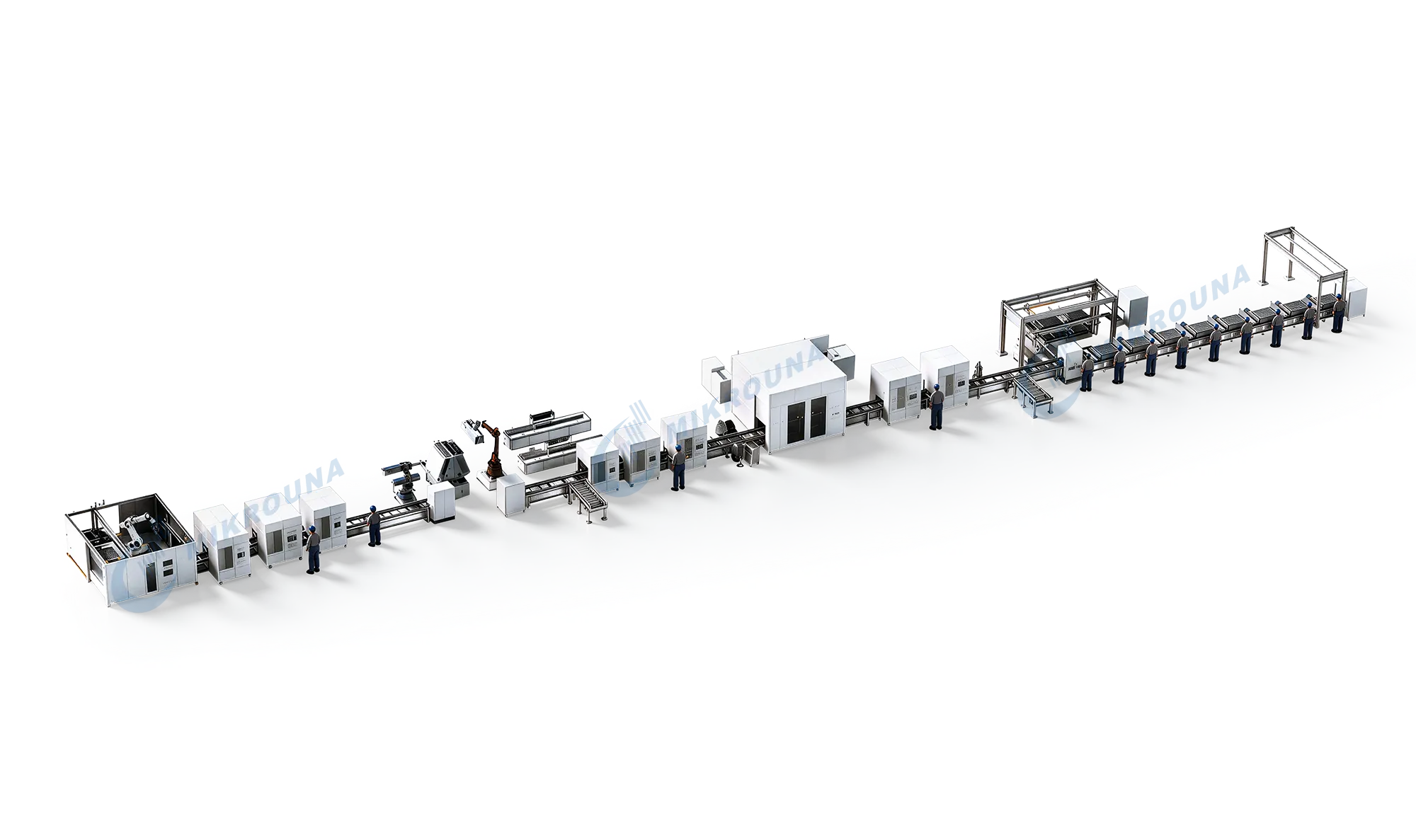 Prismatic Battery Module & Pack Assembly Line